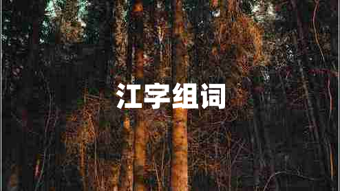 江字組詞