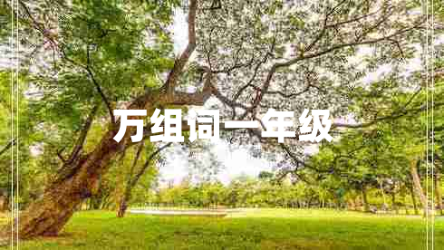 萬組詞一年級(jí)