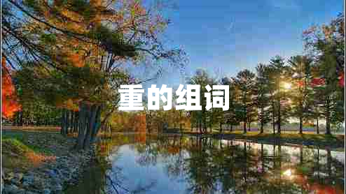 重的組詞