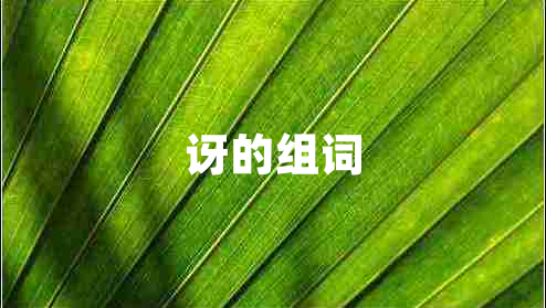 訝的組詞 訝的組詞