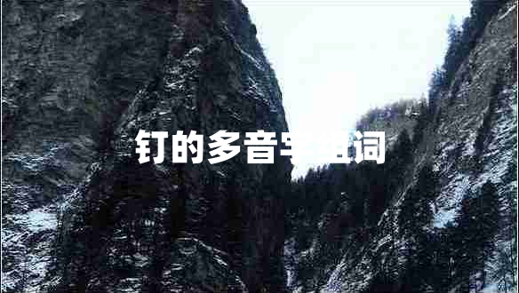 釘?shù)亩嘁糇纸M詞 釘?shù)亩嘁糇纸M詞