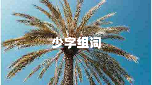 少字組詞