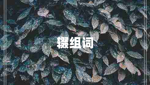 輟組詞