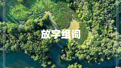 放字組詞 放字組詞