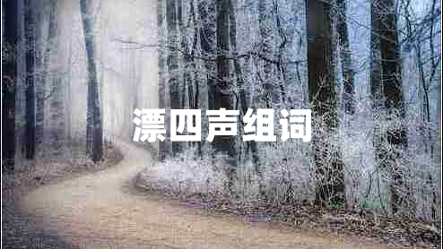 漂四聲組詞 漂四聲組詞