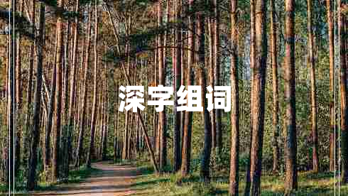 深字組詞