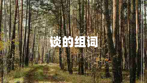 談的組詞