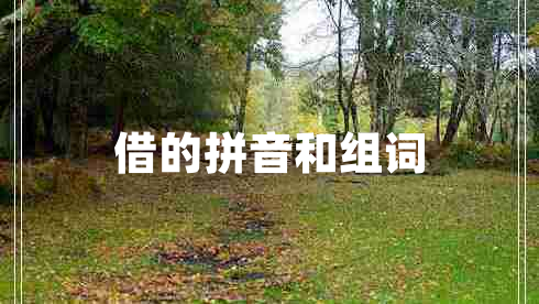 借的拼音和組詞