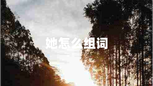 她怎么組詞