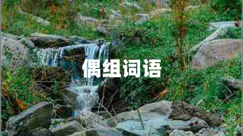 偶組詞語(yǔ)