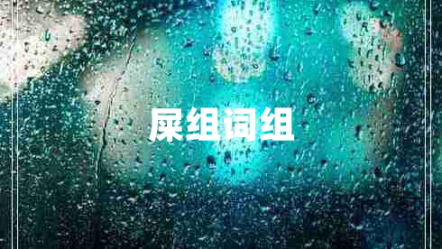 屎組詞組 屎組詞組