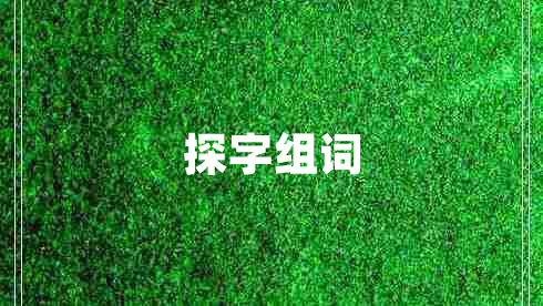 探字組詞
