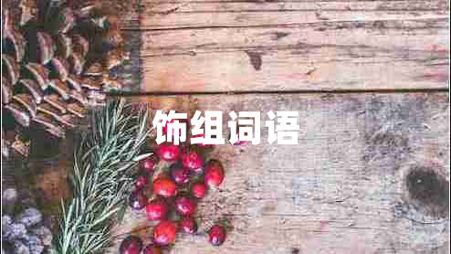 飾組詞語(yǔ)