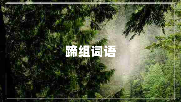 蹄組詞語(yǔ) 蹄組詞語(yǔ)