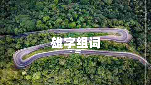 雄字組詞 雄字組詞