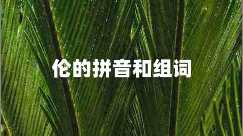 倫的拼音和組詞 倫的拼音和組詞