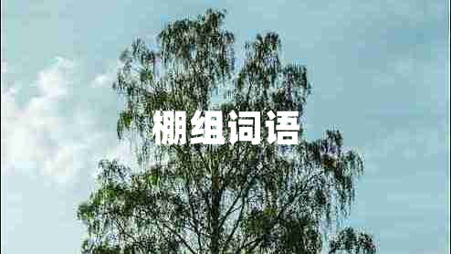 棚組詞語 棚組詞語