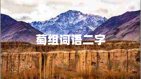 萄組詞語二字 萄組詞語二字