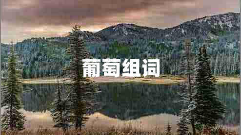 葡萄組詞 葡萄組詞