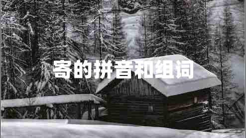 寄的拼音和組詞