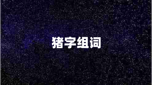 豬字組詞 豬字組詞