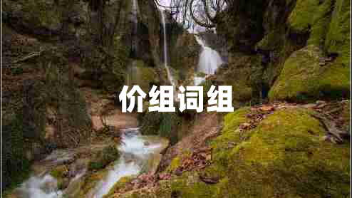 價組詞組 價組詞組