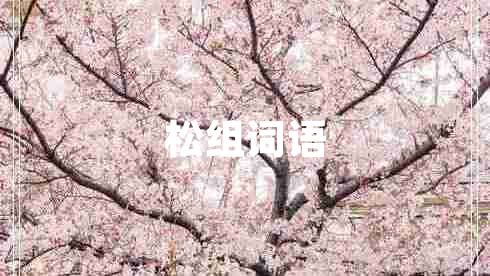 松組詞語