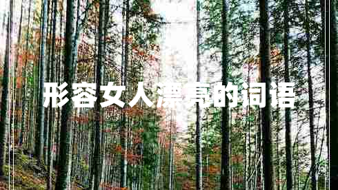 形容女人漂亮的詞語 形容女人漂亮的詞語