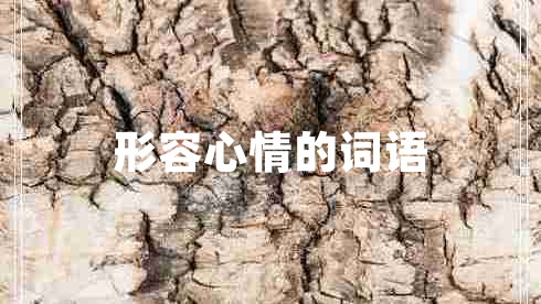 形容心情的詞語