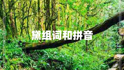 黛組詞和拼音