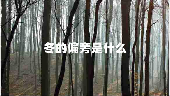 冬的偏旁是什么 冬的偏旁是什么