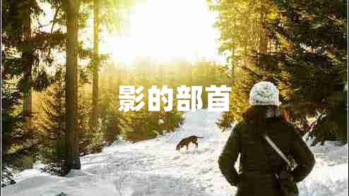 影的部首