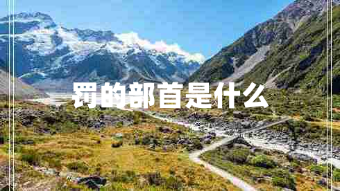 罰的部首是什么