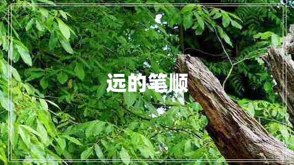 遠(yuǎn)的筆順 遠(yuǎn)的筆順