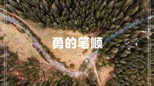 勇的筆順 勇的筆順