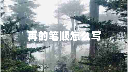 再的筆順怎么寫