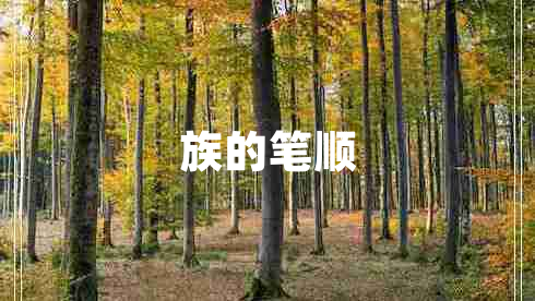 族的筆順 族的筆順