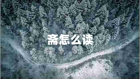 齋怎么讀 齋怎么讀