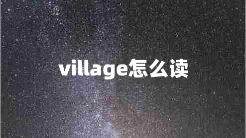 village怎么讀