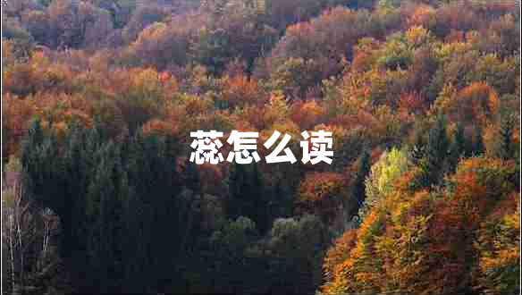 蕊怎么讀 蕊怎么讀