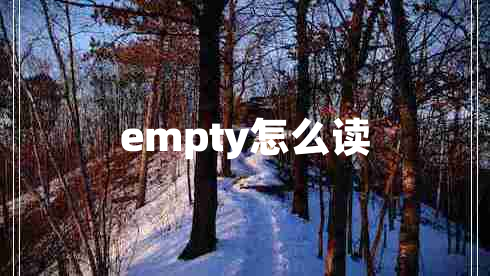 empty怎么讀