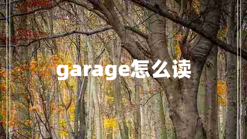 garage怎么讀
