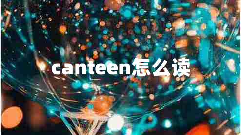 canteen怎么讀