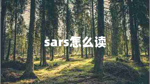 sars怎么讀