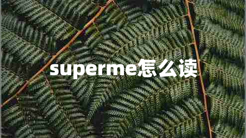 superme怎么讀 superme怎么讀