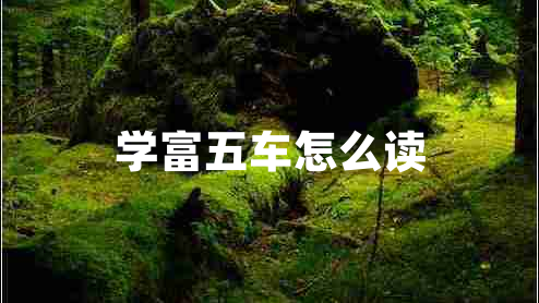 學(xué)富五車怎么讀