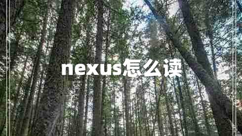 nexus怎么讀