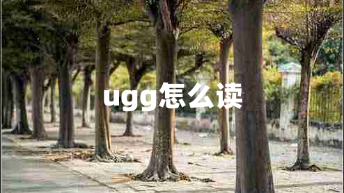 ugg怎么讀
