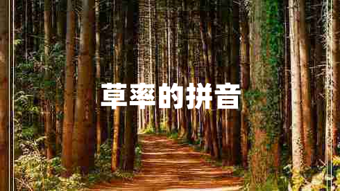 草率的拼音 草率的拼音