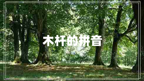 木桿的拼音
